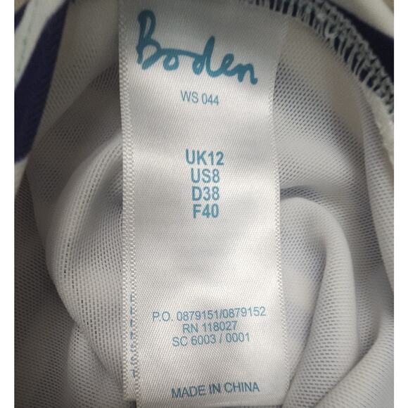 Boden Rhodes Stripe One Piece Hatler Swimsuit Size US 8 NOWT - Picture 5 of 6